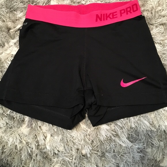 Nike Pants - Black and pink nike pro shorts